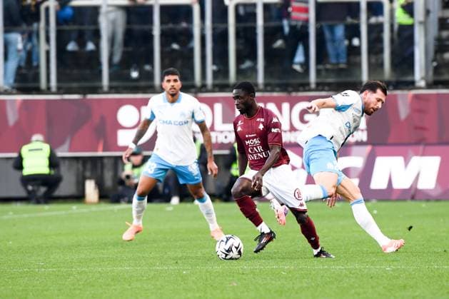 FC Metz v Olympique de Marseille - Ligue 1 McDonald s 2025 2026 39 Koffi-Franck KOUAO (fcm) during the Ligue 1 McDonald s match between Metz and Marseille at Stade Saint-Symphorien on October 4, 2025 in Metz, France. Metz France  Copyright: xFEPx 776348156