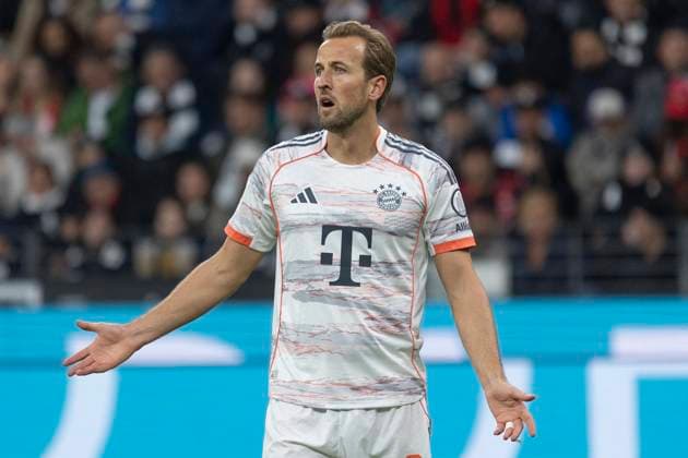 1 Soccer Bundesliga Eintracht Frankfurt FC Bayern Munich, 04 10 2025 Harry Kane FC Bayern Munich 9 , Crop, Portrait Portrait, Eintracht Frankfurt FC Bayern Munich, Frankfurt, Deutsche Bank Park, 4 10 2025 Copyright: xBEAUTIFULxSPORTS Gawlikx