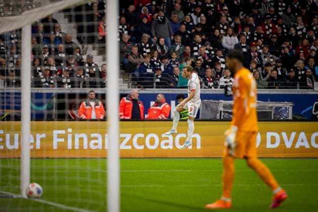 Frankfurt, Germany 04th Oct 2025 Goal celebration Harry Kane FCB Eintracht Frankfurt FC Bayern München 04 10 2025