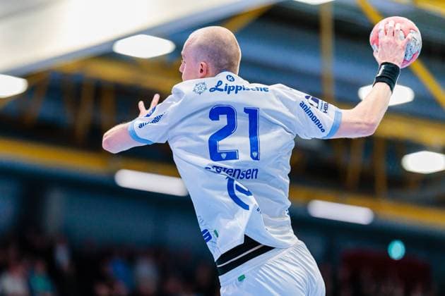 Leve Carstensen TBV Lemgo Lippe, 21 in goal GER, GWD Minden vs TBV Lemgo Lippe, Handball, 1 Bundesliga, Matchday 7, Season 2025 2026, 04 10 2025 GER, GWD Minden vs TBV Lemgo Lippe, Handball, 1 Bundesliga, Matchday 7, Season 2025 2026, 04 10 2025 Luebbecke Copyright: xEibner-Pressefoto JanxRollingerx EP_JSK