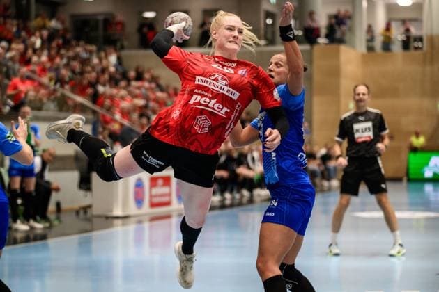 Johanna, Reichert Rueckraum, Thueringer HC, 29 , Munia, Smits RL, Sport Union Neckarsulm, 23 GER, Thuringia, Thueringer HC vs Sport Union Neckarsulm, Alsco Handball Bundesliga Frauen, 1 Handballbundesliga Frauen, Handball, 4 Matchday, Season 2025 2026, 04 10 2025 GER, Thuringia, Thueringer HC vs Sport Union Neckarsulm, Alsco Handball Bundesliga Frauen, 1 Handballbundesliga Frauen, Handball, 4 Matchday, Season 2025 2026, 04 10 2025 Bad Langensalza Copyright: xEibner-Pressefoto MartinxHerbstx EP_MHT