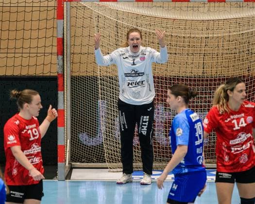 Christina, Loewgren Hallberg TW, Thueringer HC, 1 GER, Thuringia, Thueringer HC v Sport Union Neckarsulm, Alsco Handball Bundesliga Frauen, 1 Handballbundesliga Frauen, Handball, Matchday 4, Season 2025 2026, 04 10 2025 GER, Thuringia, Thueringer HC v Sport Union Neckarsulm, Alsco Handball Bundesliga Frauen, 1 Handballbundesliga Frauen, Handball, Matchday 4, Season 2025 2026, 04 10 2025 Bad Langensalza Copyright: xEibner-Pressefoto MartinxHerbstx EP_MHT