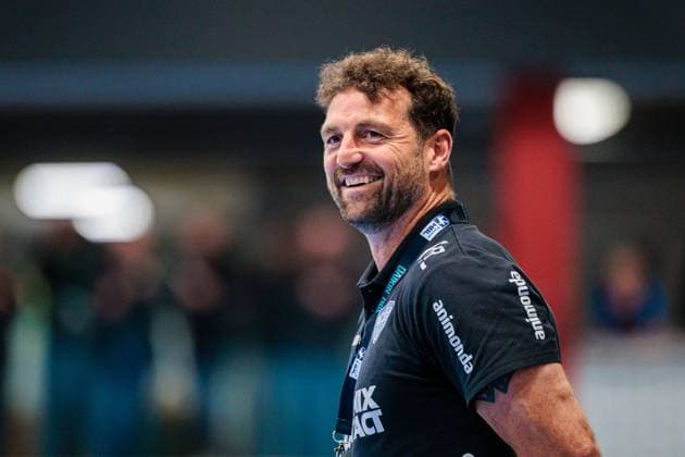 Florian Kehrmann TBV Lemgo Lippe, Coach GER, GWD Minden vs TBV Lemgo Lippe, Handball, 1 Bundesliga, Matchday 7, Season 2025 2026, 04 10 2025 GER, GWD Minden vs TBV Lemgo Lippe, Handball, 1 Bundesliga, Matchday 7, Season 2025 2026, 04 10 2025 Luebbecke Copyright: xEibner-Pressefoto JanxRollingerx EP_JSK