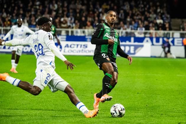 FOOTBALL : AJ Auxerre vs RC Lens - Ligue 1 - JournÃ e 7 - 04 10 2025 Wesley Said (RC Lens) AuxerreFrance  Copyright: xBaptistexAutissierx
