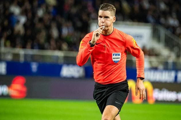 FOOTBALL : AJ Auxerre vs RC Lens - Ligue 1 - JournÃ e 7 - 04 10 2025 Francois Letexier (Arbitre Central) AuxerreFrance  Copyright: xBaptistexAutissierx