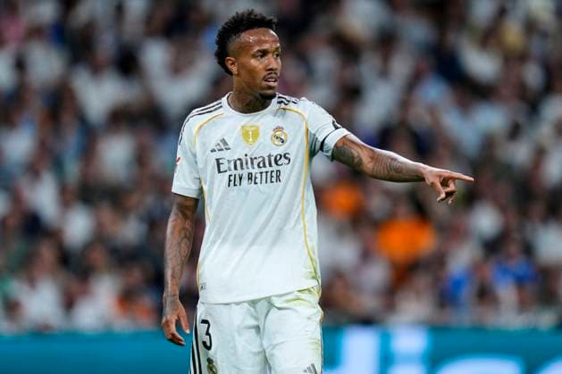 ESP: Real Madrid CF - Villarreal CF. La Liga EA Sports. Date 8 Eder Militao of Real Madrid CF during the La Liga EA Sports match between Real Madrid CF and Villarreal CF played at Santiago Bernabeu Stadium on October 04, 2025 in Madrid. kpng Copyright: xCesarxCebollax xPRESSINx PS_2501004_RMA_VIL_2526_035