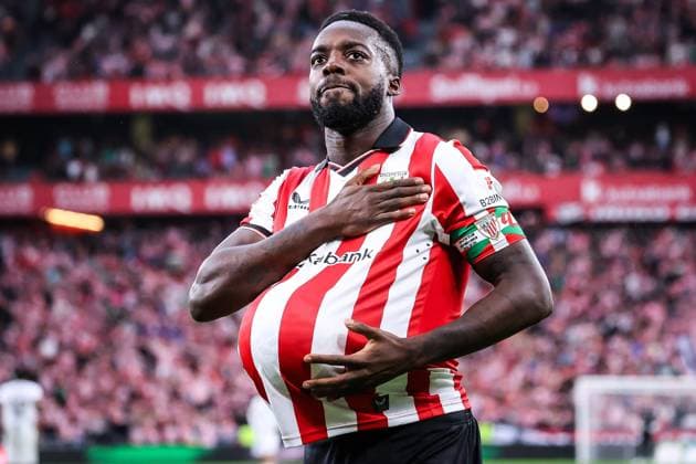 October 4, 2025, Bilbao, Spain, Spain: Inaki WILLIAMS of Athletic Bilbao celebrates his goal during the LaLiga match between Athletic Club and RCD Mallorca at San Mames Stadium on October 04, 2025 in Bilbao, Spain. Marcos Calvo Bilbao Spain - ZUMAm308 20251004_zsp_m308_006 Copyright: xMatthieuxMirvillex