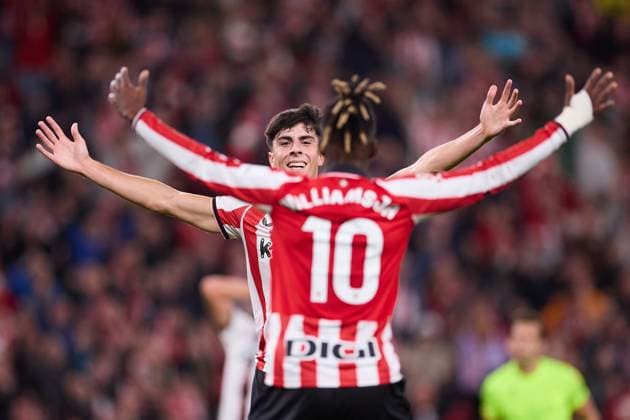 Athletic Club v RCD Mallorca - LaLiga EA Sports Alejandro Rego of Athletic Club celebrates after scoring goal during the LaLiga EA Sports match between Athletic Club and RCD Mallorca at San Mames on October 4, 2025, in Bilbao, Spain. Bilbao San Mames Basque Country Spain RL_ATHvRCDM_000114 Copyright: xRicardoxLarreinax