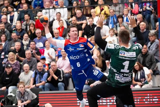 Mex Raguse HBW Balingen Weilstetten, 06 , HBW Balingen Weilstetten vs HSG Nordhorn Lingen, Handball, 2 Bundesliga, Matchday 6, Season 2025 2026, 04 10 2025 Eibner Pressefoto Andreas Ulmer HBW Balingen Weilstetten vs HSG Nordhorn Lingen, Handball, 2 Bundesliga, Matchday 6, Season 2025 2026, 04 10 2025 Balingen Copyright: xEibner-Pressefoto AndreasxUlmerx EP_AUR