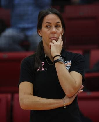 Stuttgart , Volleyball Hummel Cup Allianz MTV Stuttgart vs Viteos NUC Neuchatel , Laura Girolami coach Neuchatel