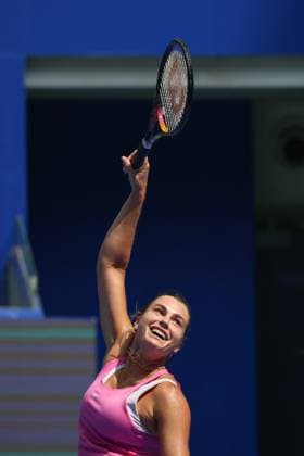WUHAN, CHINA - OCTOBER 05: Aryna Sabalenka of Belarus attends a training session on day 2 of 2025 Wuhan Open on October 5, 2025 in Wuhan, Hubei Province of China.  Copyright: xVCGx 111595175157