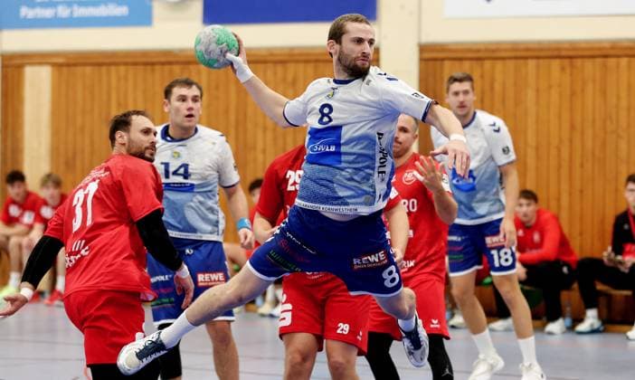 Kornwestheim , Handball 3 Liga South , Handball SV Salamander Kornwestheim vs HG Oftersheim Schwetzingen , Jan Reusch Korn