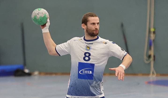 Kornwestheim , Handball 3 Liga South , Handball SV Salamander Kornwestheim vs HG Oftersheim Schwetzingen , Jan Reusch Korn
