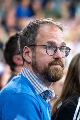 Mayor of Erlangen Florian Janik SPD also attended the match HC Erlangen vs Fuechse Berlin, Handball, 1 Handball Bundesliga, Season 2025 2026, Matchday 7, 04 10 2025 HC Erlangen vs Fuechse Berlin, Handball, 1 Handball Bundesliga, Season 2025 2026, Matchday 7, 04 10 2025 Nuremberg Copyright: xEibner-Pressefoto ArdanxFuessmanx EP_AFN