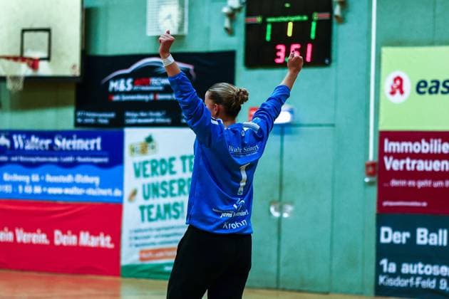 Handball I Women I Season 2025 2026 I 3 Liga Nord I 4 Matchday I SV Henstedt Ulzburg HSG Blomberg Lippe II I 04 10 2025 Sophia Krohn 1, SV Henstedt Ulzburg Copyright: xLobeca RalfxHomburgx