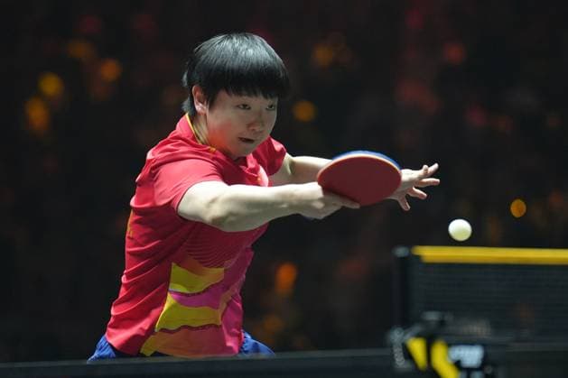 BEIJING, CHINA - OCTOBER 05: Sun Yingsha of China competes in the Women s Singles Final match against Wang Manyu of China on day 11 of the WTT China Smash 2025 at Shougang Park on October 5, 2025 in Beijing, China.  Copyright: xVCGx 111595205608