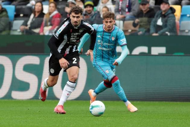 Udinese s Goglichidze Saba during the Serie A soccer match between Udinese and Cagliari at the Bluenergy Stadium in Udine, north east Italy - Sunday, October 05,2026 - soccer  Copyright: xAndreaxBressanutti LaPressex