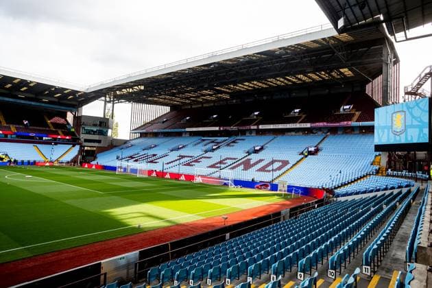 Aston Villa v Burnley Premier League 05 10 2025. General view of Aston Villa Holte End before the Premier League match between Aston Villa and Burnley at Villa Park, Birmingham, England on 5 October 2025. Birmingham Villa Park West Midlands England Editorial use only DataCo restrictions apply See www.football-dataco.com , Copyright: xManjitxNarotrax PSI-23003-0003
