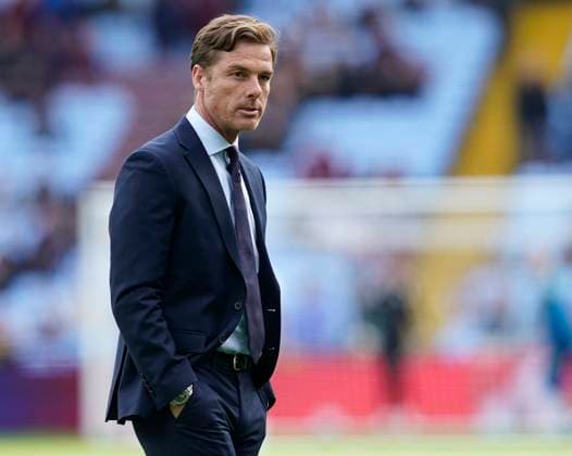 Birmingham, England, 5th October 2025. Scott Parker manager of Burnley during the Aston Villa vs Burnley Premier League match at Villa Park, Birmingham. Picture credit should read: Andrew Yates Sportimage EDITORIAL USE ONLY. No use with unauthorised audio, video, data, fixture lists, club league logos or live services. Online in-match use limited to 120 images, no video emulation. No use in betting, games or single club league player publications. SPI_004_VILLA_BURNLEY SPI-4198-0004