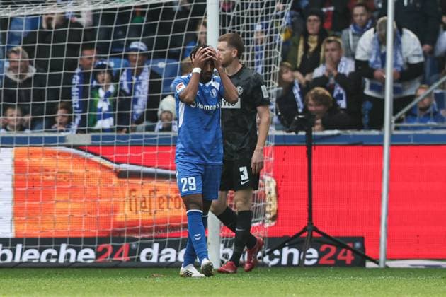 Rayan Ghrieb 1 FC Magdeburg,29 2 Soccer Bundesliga Season 2025 2026 1 FC Magdeburg vs SV 07 Elversberg at the Avnet Arena in Magdeburg Action,Soccer,Man,Men,Germany,05 10 2025