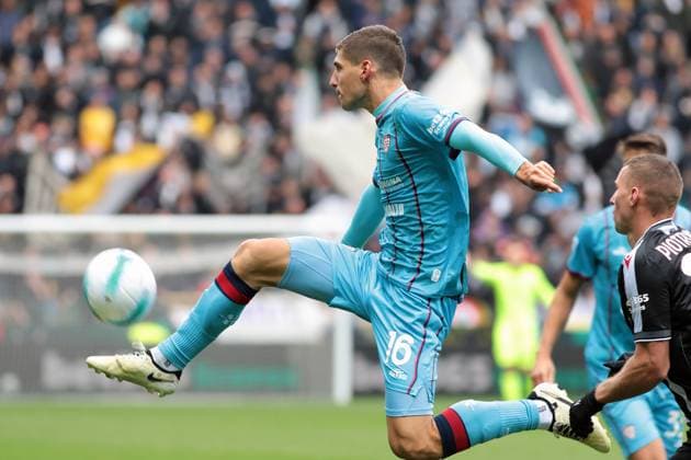 Cagliari s Matteo Prati during the Serie A soccer match between Udinese and Cagliari at the Bluenergy Stadium in Udine, north east Italy - Sunday, October 05,2026 - soccer  Copyright: xAndreaxBressanutti LaPressex