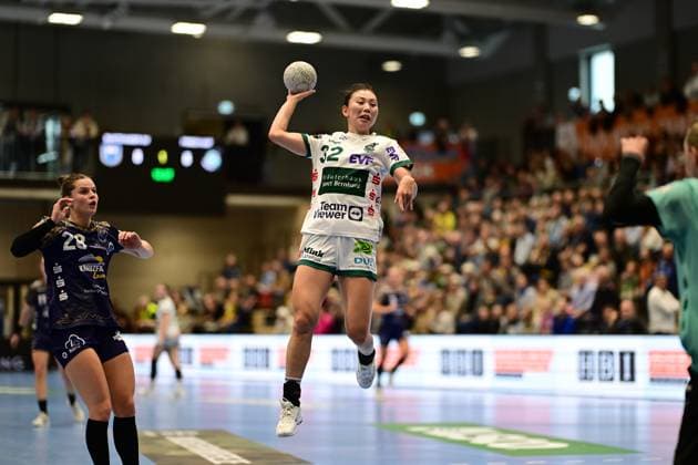Handball I Women I Season 2025 2026 I 1 HBF I 4 Matchday I Buxtehuder SV FRISCH AUF Göppingen I 05 10 2025 Haruno Sasaki 32, FRISCH AUF Göppingen Buxtehude Halle Nord Niedersachsen Germany Copyright: xLobeca FelixxSchlikisx