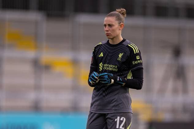 Football - FA Women™s Super League - London City Lionesses FC v Liverpool FC Women LONDON, ENGLAND - Sunday, October 5, 2025: Liverpool s goalkeeper Rafaela Borggräfe after the FA Women™s Super League match between London City Lionesses FC and Liverpool FC Women at Hayes Lane. London won 1-0. (Photo by David Rawcliffe Propaganda) LONDON Hayes Lane GREATER LONDON ENGLAND  Copyright: xPropagandax P2025-10-05-London_City_Liverpool_W-120