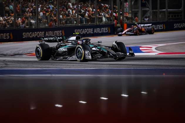 F1 - SINGAPORE GRAND PRIX 2025 12 KIMI ANTONELLI Andrea (ita), Mercedes AMG F1 Team W16, action during the 2025 Formula 1 Singapore Grand Prix, 18th round of the 2025 FIA Formula One World Championship, WM, Weltmeisterschaft from October 3 to 5, 2025 on the Marina Bay Street Circuit, in Singapore - SingaporeSingapore  Copyright: xEricxAlonsox