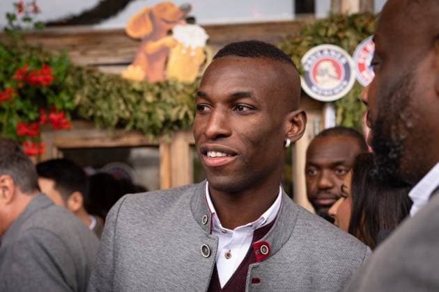 11 Nicolas Jackson, Portrait, Portrait, Football FC Bayern Munich traditional visit to the Munich Oktoberfest, Wiesn, Volksfest 05 10 2025 PHOTO Mladen Lackovic LakoPress