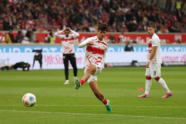 05 10 2025, xrekx, Soccer 1 Bundesliga, VfB Stuttgart 1 FC Heidenheim v l Chema AndrÃ s VfB Stuttgart DFL DFB REGULATIONS PROHIBIT ANY USE OF PHOTOGRAPHS as IMAGE SEQUENCES and or QUASI VIDEO Stuttgart
