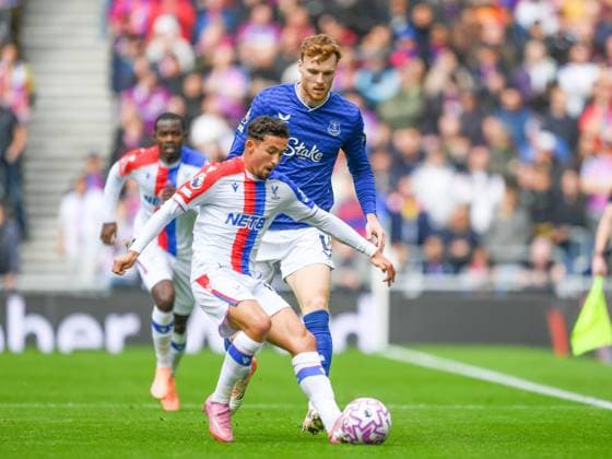 Everton v Crystal Palace Premier League Yemremy Pino of Crystal Palace during the Premier League match at the Hill Dickson Stadium, Liverpool UK Newspapers OUT Copyright: xKarlxVallantinex FIL-22324-0015
