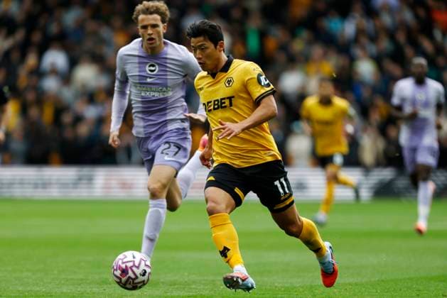 Wolverhampton Wanderers v Brighton and Hove Albion Premier League Hee Chan Hwang of Wolverhampton Wanderers on the break during the Premier League match at Molineux, Wolverhampton UK Newspapers OUT Copyright: xJackxTylerx FIL-22325-0071
