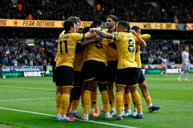 Wolverhampton Wanderers v Brighton and Hove Albion Premier League Marshall Munetsi of Wolverhampton Wanderers celebrates after scoring the opening goal during the Premier League match at Molineux, Wolverhampton UK Newspapers OUT Copyright: xJackxTylerx FIL-22325-0090