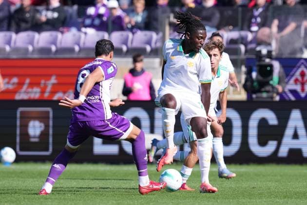 Roma™s Manu Kone during the Serie A EniLive soccer match between Fiorentina and Roma at the Artemio Franchi stadium in Florence, Italy - Sunday October 5, 2025 - Soccer ( Photo by Alfredo Falcone LaPresse )  Copyright: xAlfredoxFalcone LaPressex
