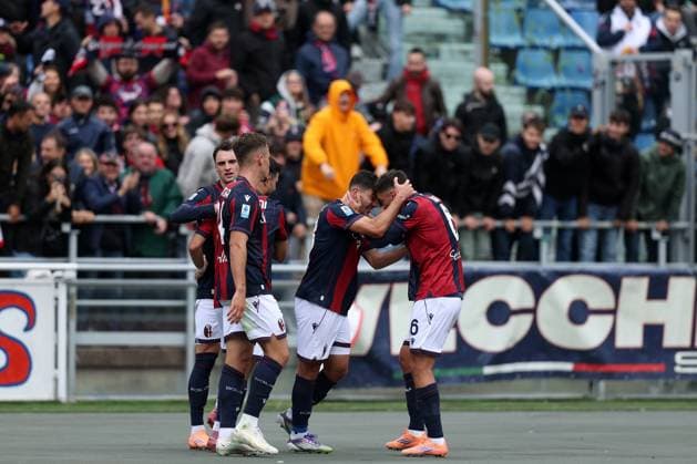 Mf Bologna 05 10 2025 - campionato di calcio serie A Bologna-Pisa foto Michele Finessi Image nella foto: esultanza gol NicoloÕ Cambiaghi 