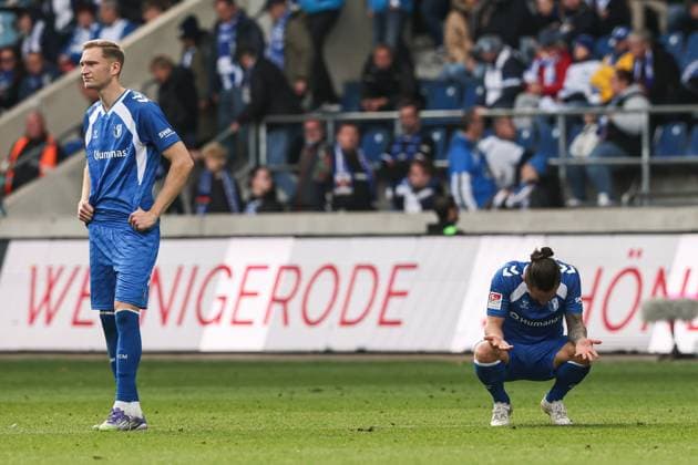 Baris Atik 1 FC Magdeburg,23 with Maximilian Breunig 1 FC Magdeburg,9 2 Soccer Bundesliga Season 2025 2026 1 FC Magdeburg vs SV 07 Elversberg at the Avnet Arena in Magdeburg Action,Soccer,Man,Men,Germany,05 10 2025