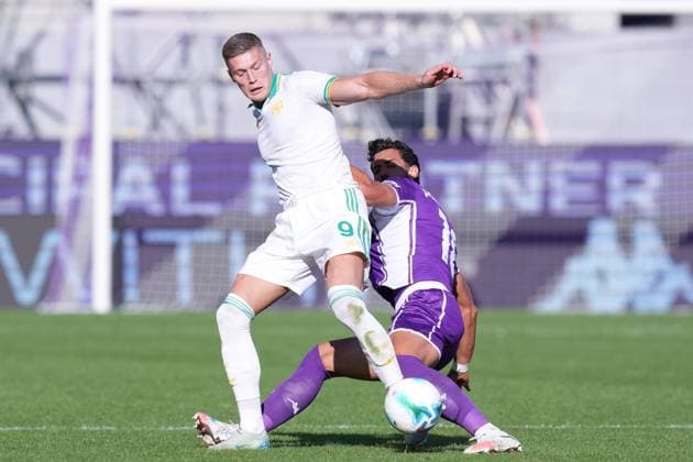 Roma™s Artem Dovbyk during the Serie A EniLive soccer match between Fiorentina and Roma at the Artemio Franchi stadium in Florence, Italy - Sunday October 5, 2025 - Soccer ( Photo by Alfredo Falcone LaPresse )  Copyright: xAlfredoxFalcone LaPressex