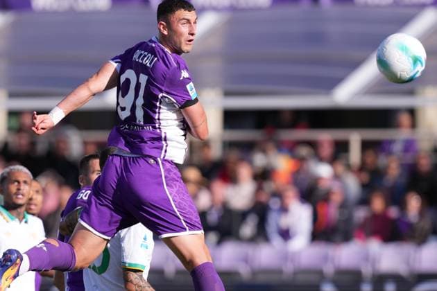 Fiorentina™s Roberto Piccoli during the Serie A EniLive soccer match between Fiorentina and Roma at the Artemio Franchi stadium in Florence, Italy - Sunday October 5, 2025 - Soccer ( Photo by Alfredo Falcone LaPresse )  Copyright: xAlfredoxFalcone LaPressex