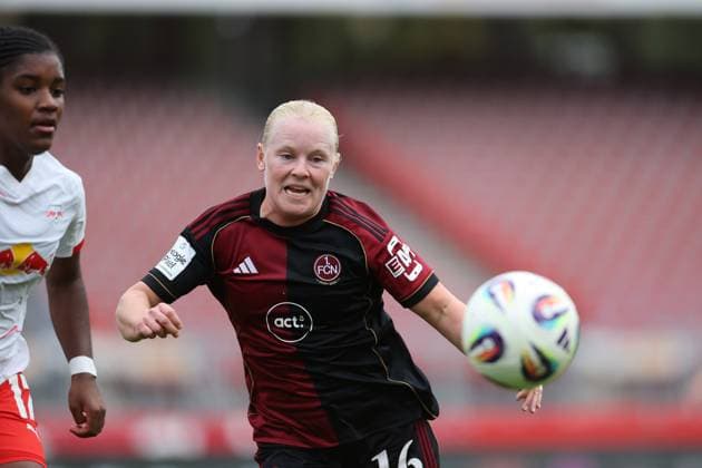 Gambone Aleigh , 1.FC Nürnberg-RB Leipzig , Google Pixel Frauen-Bundesliga , Fußball , in den Max Morlock Stadion, in Nürnberg , Bayern, Deutschland. Oktober 05, 2025 . Photo by: Davide Elias IPA Photo Pressefoto DENL Copyright: xDavidexEliasx