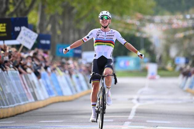 Cycling, European Road Cycling Championships in Drome-Ardeche, men, winner Tadej Pogacar