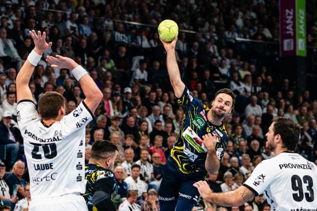 Dani Baijens Rhein Neckar Loewen, 77 on throw, GER, THW Kiel vs Rhein Neckar Loewen, Handball, Bundesliga, Matchday 7, Season 2025 2026, 05 10 2025 GER, THW Kiel vs Rhein Neckar Loewen, Handball, Bundesliga, Matchday 7, Season 2025 2026, 05 10 2025 Kiel Copyright: xEibner-Pressefoto MaxxVincenx EP_MVN