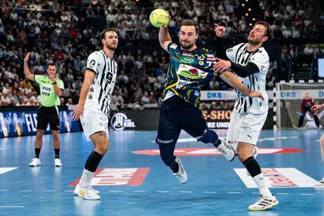 Dani Baijens Rhein Neckar Loewen, 77 on throw, GER, THW Kiel vs Rhein Neckar Loewen, Handball, Bundesliga, Matchday 7, Season 2025 2026, 05 10 2025 GER, THW Kiel vs Rhein Neckar Loewen, Handball, Bundesliga, Matchday 7, Season 2025 2026, 05 10 2025 Kiel Copyright: xEibner-Pressefoto MaxxVincenx EP_MVN