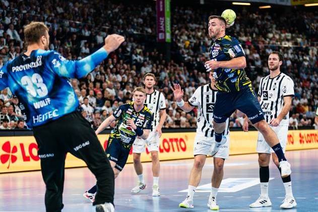Dani Baijens Rhein Neckar Loewen, 77 throw goal, GER, THW Kiel vs Rhein Neckar Loewen, Handball, Bundesliga, Matchday 7, Season 2025 2026, 05 10 2025 GER, THW Kiel vs Rhein Neckar Loewen, Handball, Bundesliga, Matchday 7, Season 2025 2026, 05 10 2025 Kiel Copyright: xEibner-Pressefoto MaxxVincenx EP_MVN