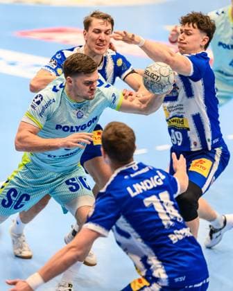 Kay, Smits RR, VfL Gummersbach, 31 , Oskar Joelsson ThSV Eisenach, 3 , Tillman, Leu Kreislaeufer, ThSV Eisenach, 99 , Vincent, Buechner Linksaussen, ThSV Eisenach, 74 GER, Thueringen, ThSV Eisenach vs VfL Gummersbach, 1 Daikin Handballbundesliga, Handball, Matchday 7, Season 2025 2026, Sunday, 05 10 2025 GER, Thuringia, ThSV Eisenach vs VfL Gummersbach, 1 Daikin Handballbundesliga, Handball, Matchday 7, Season 2025 2026, Sunday, 05 10 2025 Eisenach Copyright: xEibner-Pressefoto MartinxHerbstx EP_MHT