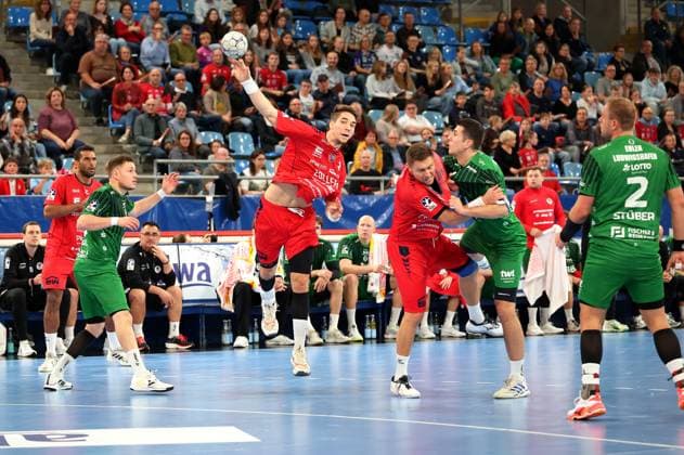 05 10 2025, Germany, Bietigheim, Handball 2 Bundesliga, SG BBM Bietigheim vs Eulen Ludwigshafen, Nikola Vlahovic BBM