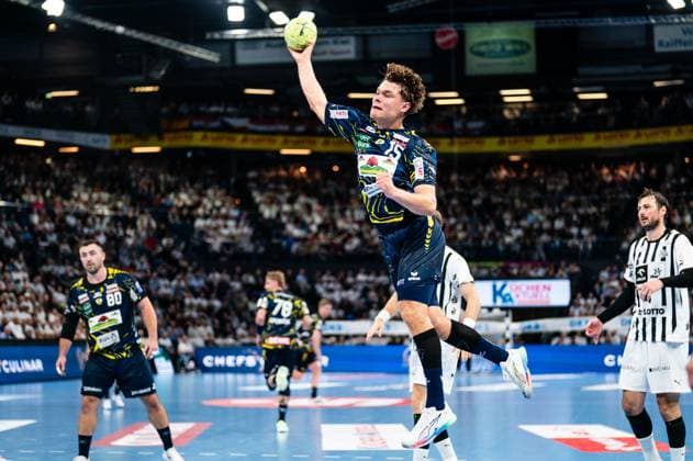 David More Rhein Neckar Loewen, 15 on throw, GER, THW Kiel vs Rhein Neckar Loewen, Handball, Bundesliga, Matchday 7, Season 2025 2026, 05 10 2025 GER, THW Kiel vs Rhein Neckar Loewen, Handball, Bundesliga, Matchday 7, Season 2025 2026, 05 10 2025 Kiel Copyright: xEibner-Pressefoto MaxxVincenx EP_MVN