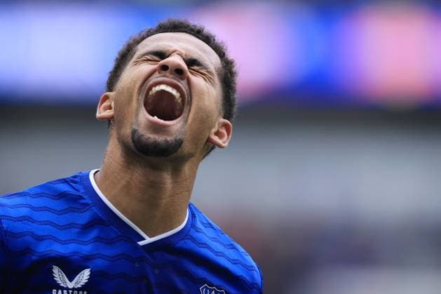 Fußball Premier League Everton gegen Crystal Palace 5. Oktober 2025 Premier League Everton gegen Crystal Palace Iliman Ndiaye von Everton feiert den späten Siegtreffer Foto Simon Stacpoole Abseits Liverpool UK  Copyright: xSimonxStacpoolexOffside