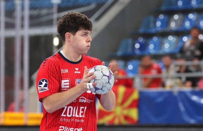 05 10 2025, Germany, Bietigheim, Handball 2 Bundesliga, SG BBM Bietigheim vs Eulen Ludwigshafen, Max Prantner BBM
