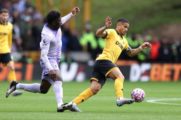 Wolverhampton Wanderers v Brighton Hove Albion 05 Oktober 2025 Wolverhampton Premier League Fußball Wolverhampton Wanderers v Brighton Hove Albion Andre von Wolverhampton Wanderers Foto von Mark Leech Wolverhampton UK  Copyright: xMarkxLeechxOffside