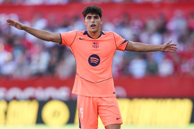 ESP: Sevilla FC - FC Barcelona, Barca La Liga EA Sports. Date 8 Pau Cubarsi of FC Barcelona during the La Liga EA Sports match between Sevilla FC and FC Barcelona played at Ramon Sanchez Pizjuan Stadium on October 5, 2025 in Sevilla, Spain. kpng Copyright: xAntonioxPozox xPRESSINx AP_251005_SEV_BAR_2525_1805